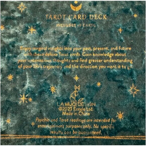 La Muci Design Deluxe Tarot Deck 78-Card Set Storage Box - Picture 4 of 4